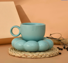 Load image into Gallery viewer, Macaron Colored Dreamy Styled Coffee Tea Cup Set
