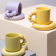Load image into Gallery viewer, Nordic mug set- Bubble Handle Cup Set- Fairly bubble coffee and tea cup
