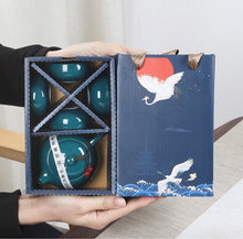 Load image into Gallery viewer, Traditional Chinese Tea Set- 5 pcs Ceramic Chinese Tea Set with cups with gift box