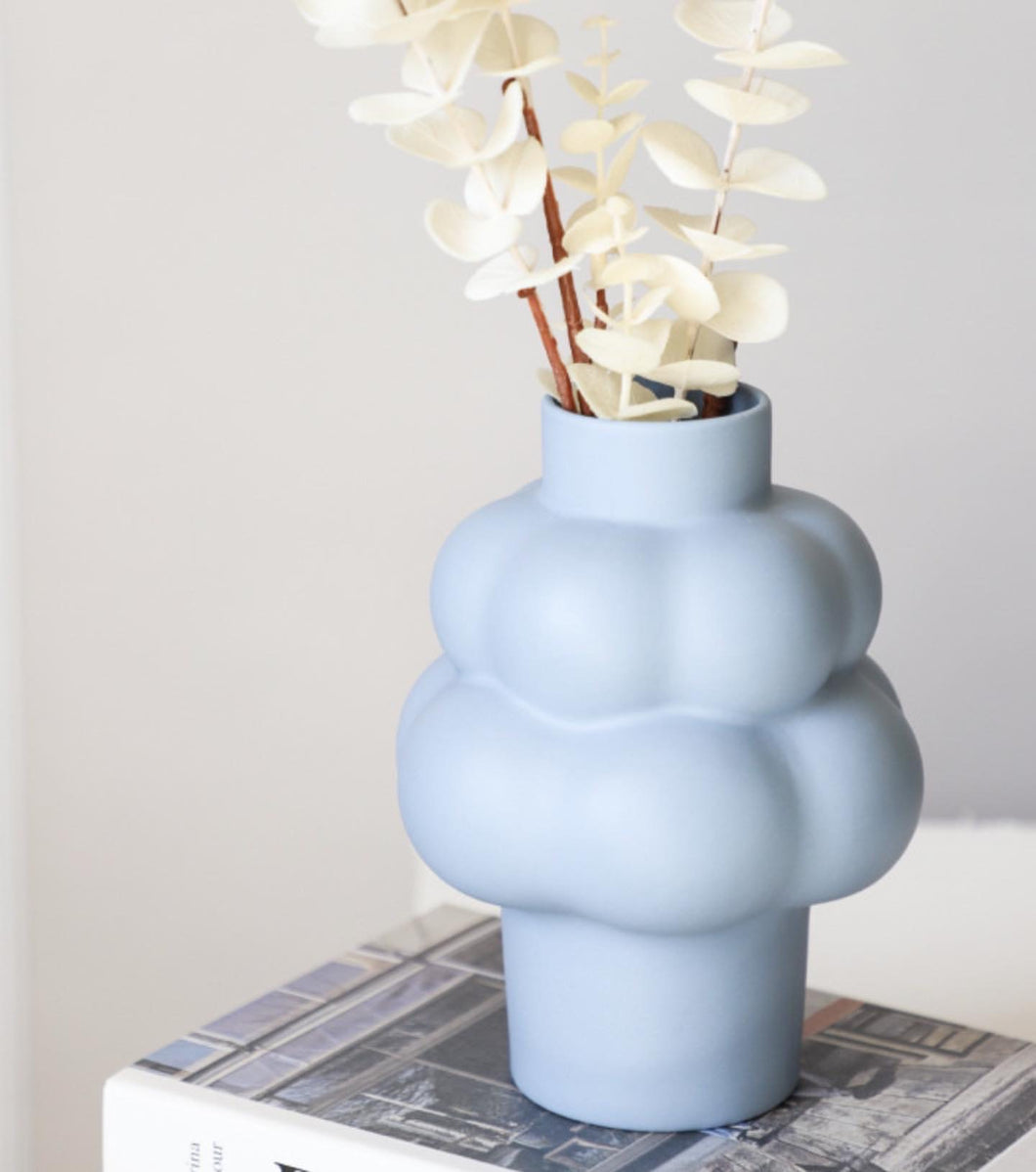 Nordic Styled Ceramics Bubble Form Plain Vase