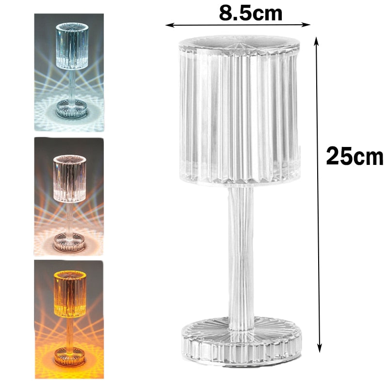Crystal Touch Romantic Table Lamp