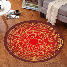 Load image into Gallery viewer, Anime Sakura Round Style Fluffy Rugs
