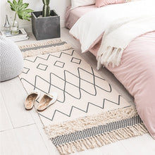 Load image into Gallery viewer, Nordic trend round suede carpet