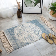 Load image into Gallery viewer, Morocco Cotton Hand Woven Printed Area Rugs