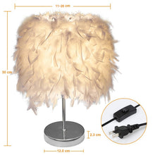 Load image into Gallery viewer, Feather Crystal Table Lamp
