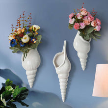 Load image into Gallery viewer, Modern White Ceramic Sea Shell Vase
