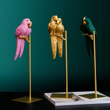 Load image into Gallery viewer, Nordic Creative Resin Parrot Bird Decoration Figurines