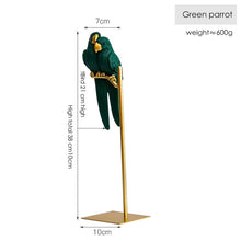 Load image into Gallery viewer, Nordic Creative Resin Parrot Bird Decoration Figurines