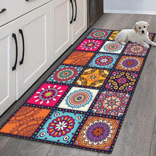 Load image into Gallery viewer, Non-slip Mandala Style Floral Pattern Kitchen Rug