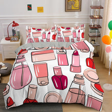 Load image into Gallery viewer, Sweety Girl Cosmetic Printing Duvet Cover Set
