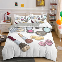 Load image into Gallery viewer, Sweety Girl Cosmetic Printing Duvet Cover Set
