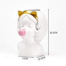 Load image into Gallery viewer, Nordic Style Cute Human Head Flower Vases