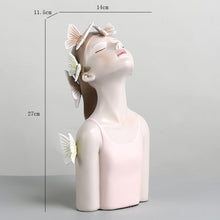 Load image into Gallery viewer, Nordic Butterfly Girl Model Vase