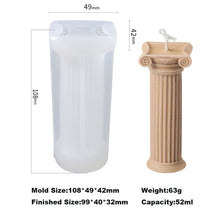 Load image into Gallery viewer, Rome Pillar Candle Molds