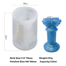 Load image into Gallery viewer, Rome Pillar Candle Molds