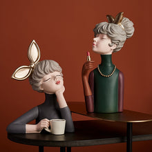 Load image into Gallery viewer, Nordic Morden Girl Art Statue