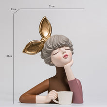 Load image into Gallery viewer, Nordic Morden Girl Art Statue