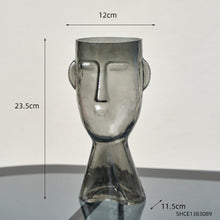 Load image into Gallery viewer, Nordic Glass Human Head Vase
