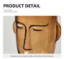 Load image into Gallery viewer, Nordic Glass Human Head Vase