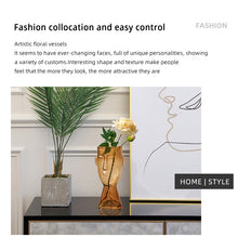 Load image into Gallery viewer, Nordic Glass Human Head Vase