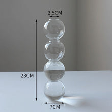 Load image into Gallery viewer, Nordic Glass Flower Vase Bubble Bottle Shaped
