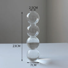 Load image into Gallery viewer, Nordic Glass Flower Vase Bubble Bottle Shaped