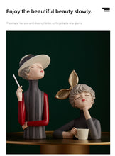 Load image into Gallery viewer, Nordic Morden Girl Art Statue