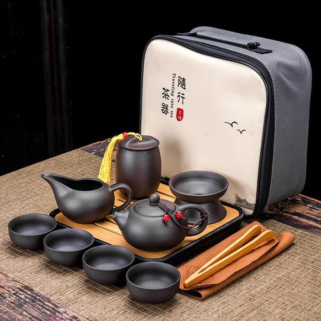 8 PCS Ceramic Teapot Gift Set