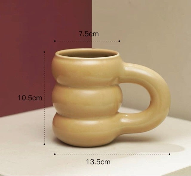 Nordic Coffee Cups with Big Handrip