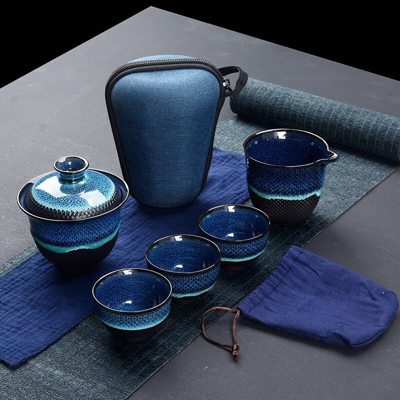 Ceramic Glaze Chinese Kung Fu Tea Set