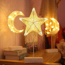 Load image into Gallery viewer, Handmade Heart Star Shape LED Table Lamp