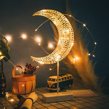 Load image into Gallery viewer, Handmade Heart Star Shape LED Table Lamp