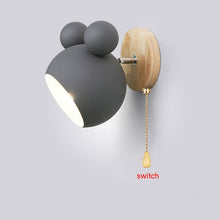 Load image into Gallery viewer, Nordic Wooden Cartoon Wall Lamps
