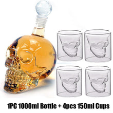 Load image into Gallery viewer, Skull Shot Glass Cup Set