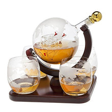 Load image into Gallery viewer, Whiskey Decanter Crystal Glass Set
