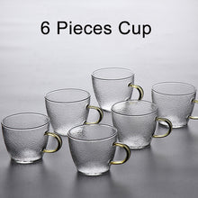 Load image into Gallery viewer, Japanese Style 6 pieces Glass Tea Cup
