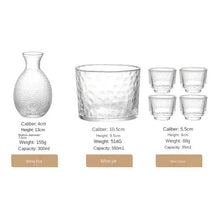 Load image into Gallery viewer, Japanese Glass Sake Pot Set with Warmer
