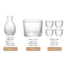 Load image into Gallery viewer, Japanese Glass Sake Pot Set with Warmer