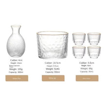 Load image into Gallery viewer, Japanese Glass Sake Pot Set with Warmer