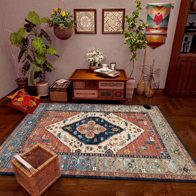 Ethnic Retro Living Room Carpet