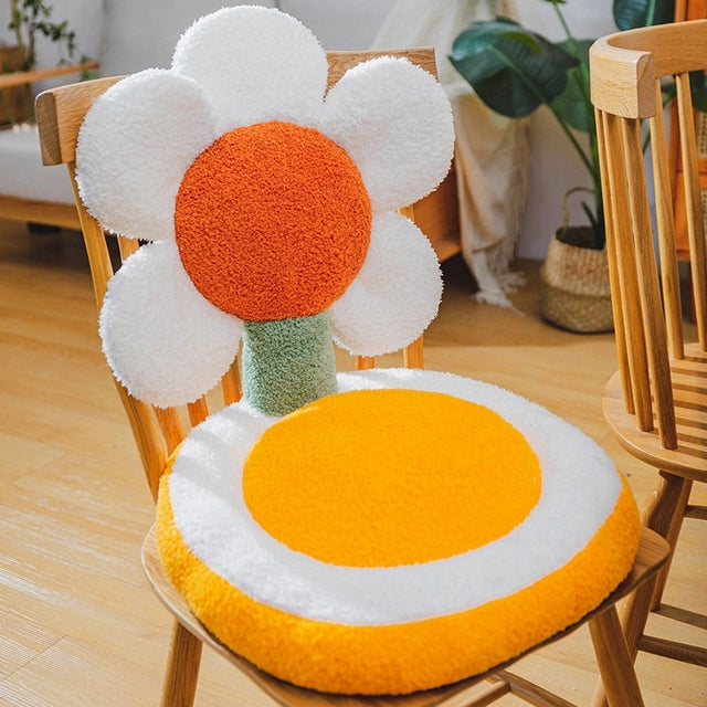 Cute Tulip Sun Flower Seat Cushion