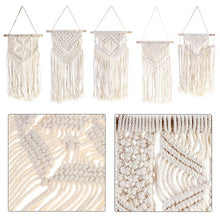 Load image into Gallery viewer, Bohemian Handmade Tapestry Woven Wall Hanging Cotton
