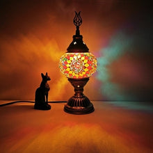 Load image into Gallery viewer, Handmade Turkish Stained Glass Table Lamp
