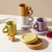 Load image into Gallery viewer, Nordic mug set- Bubble Handle Cup Set- Fairly bubble coffee and tea cup
