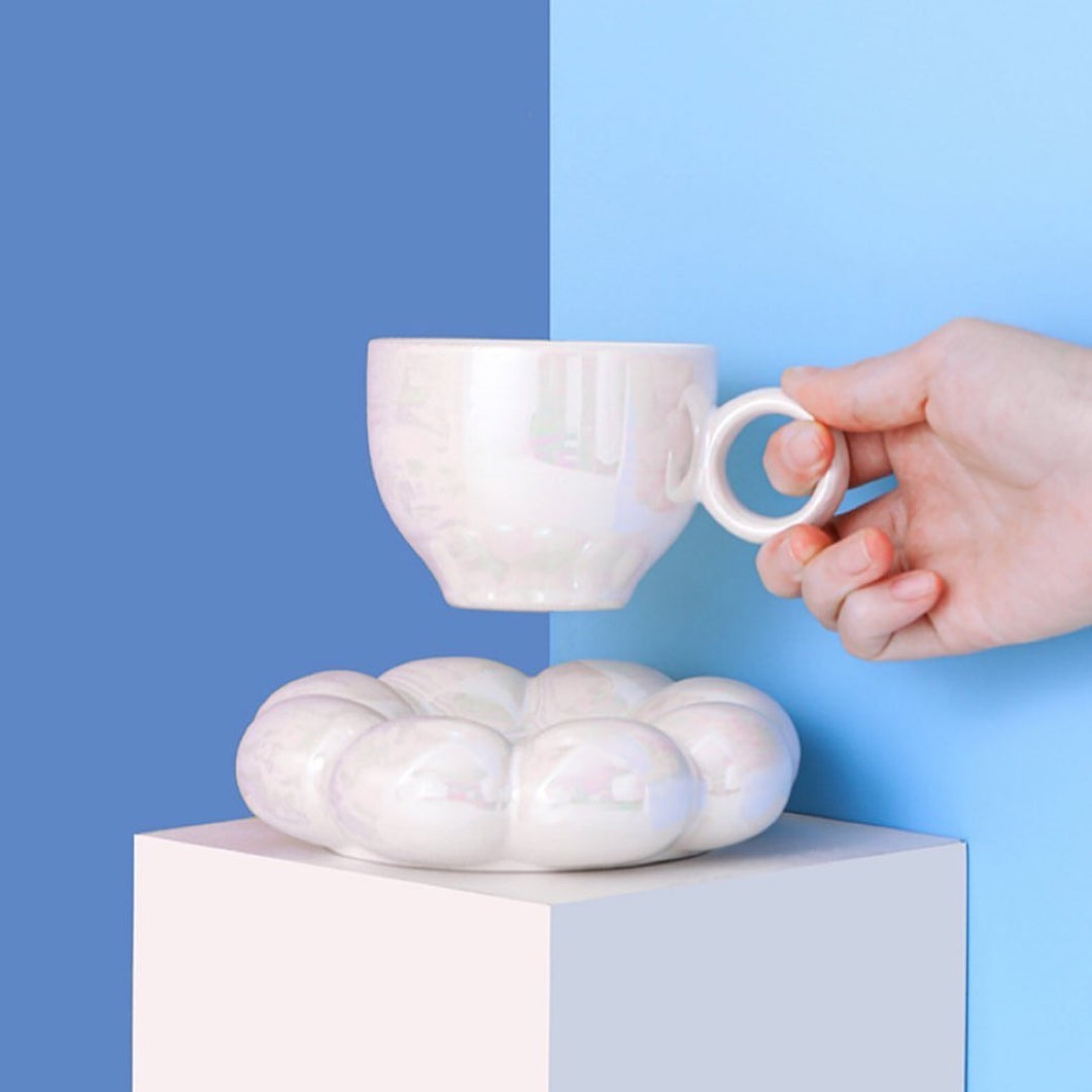 Macaron Colored Dreamy Styled Coffee Tea Cup Set