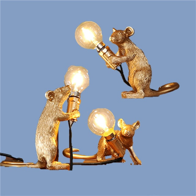 Nordic Rat Mouse Table Lamp HOME ART LOVERS