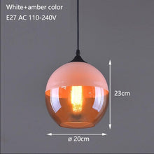 Load image into Gallery viewer, Nordic Modern loft hanging Glass Pendant Lamp
