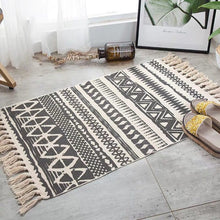 Load image into Gallery viewer, Morocco Cotton Hand Woven Printed Area Rugs

