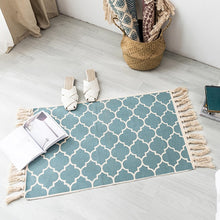 Load image into Gallery viewer, Morocco Cotton Hand Woven Printed Area Rugs
