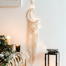 Load image into Gallery viewer, Handmade Knitted Tapestry- Star Moon Bohemia Wall Hanging
